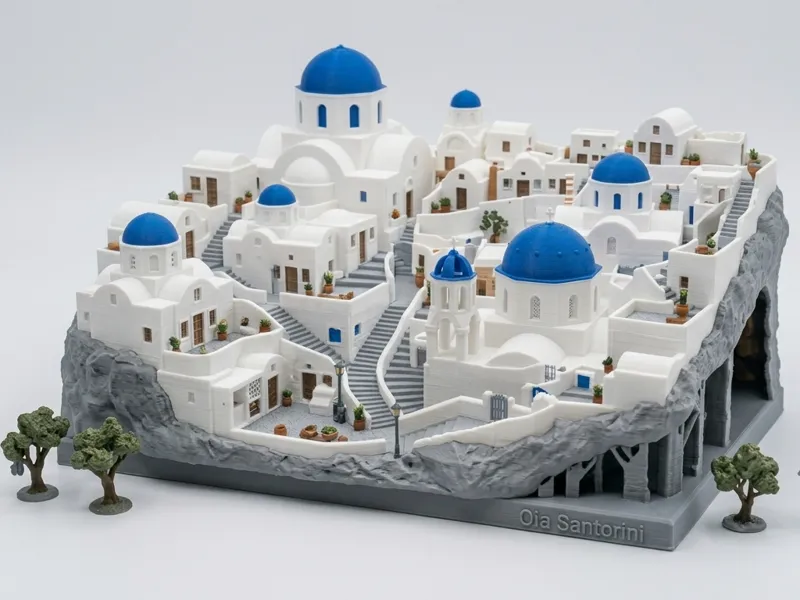 CIDADE DE OIA EM SANTORINI 