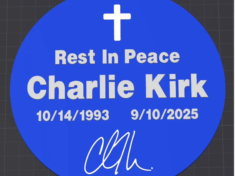 RIP Charlie Kirk - Customizable