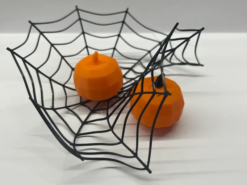 Mini Low‑Poly Pumpkin — 1 or 2 Color 3D Figurine