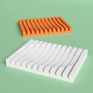 Contemporary soap dish