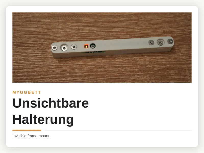 Ikea Myggbett - Unsichtbare Fensterhalterung