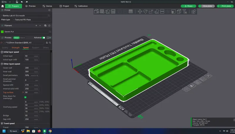 Parts Tray