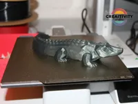 Sculpture crocodile low poly Basilisk — photo 2