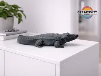 Sculpture crocodile low poly Basilisk — photo 1