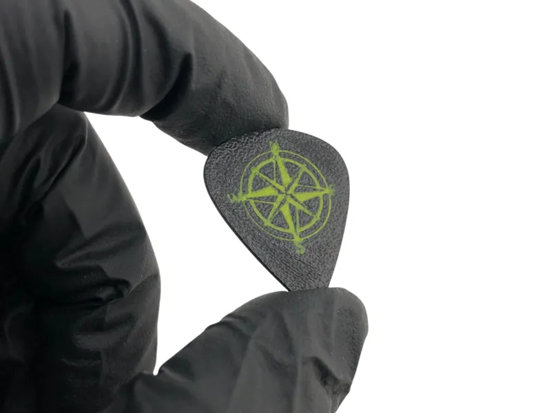 Guitar Pick with Compass Rose