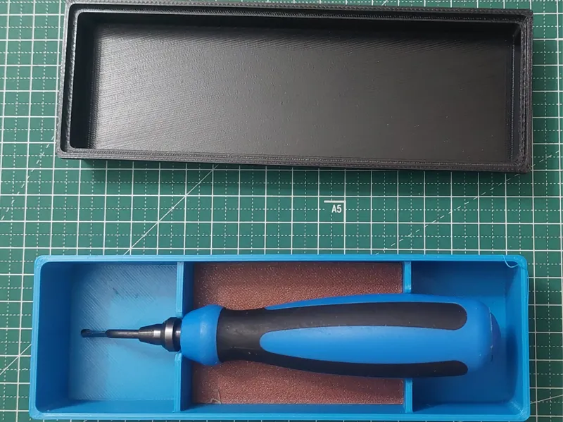 box for deburring tool