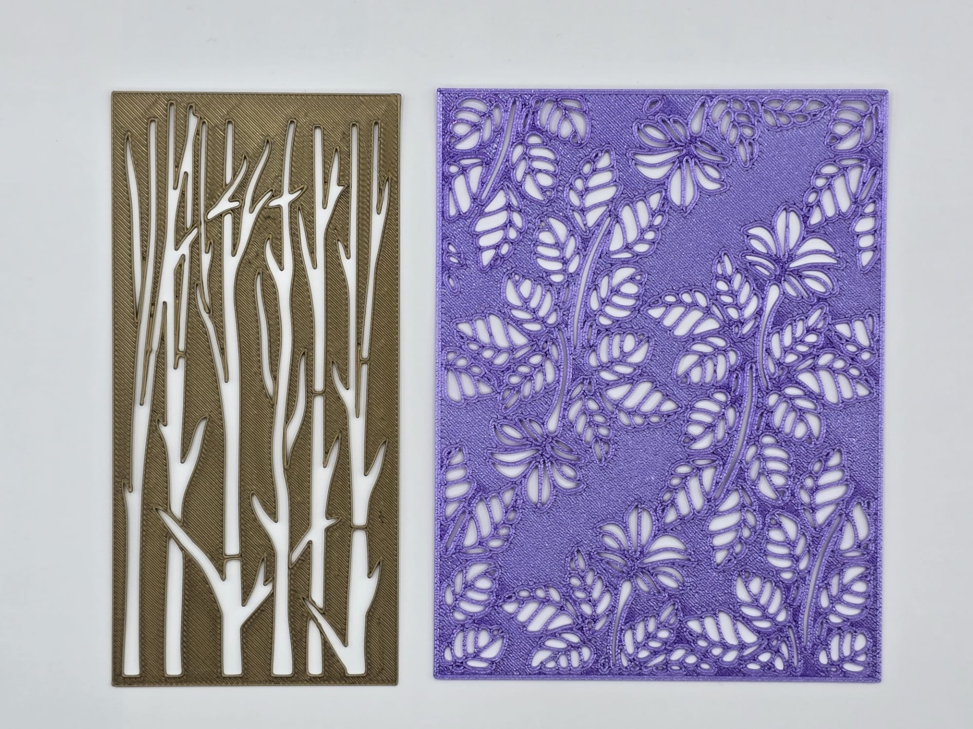 Birch Trees and Leafy Vines Journaling Stencils
