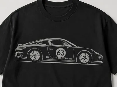 Porsche 966 t-shirt print