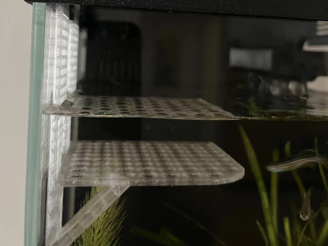 Miniatura 1 do modelo 3D 乌龟晒台和水草种植篮（小米鱼缸2代可用）