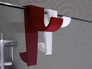 Bathroom Glass Door Hanger