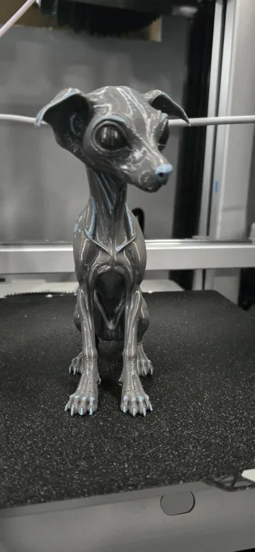 Modelo para impresión 3D: Alien Dog — vista de referencia 3