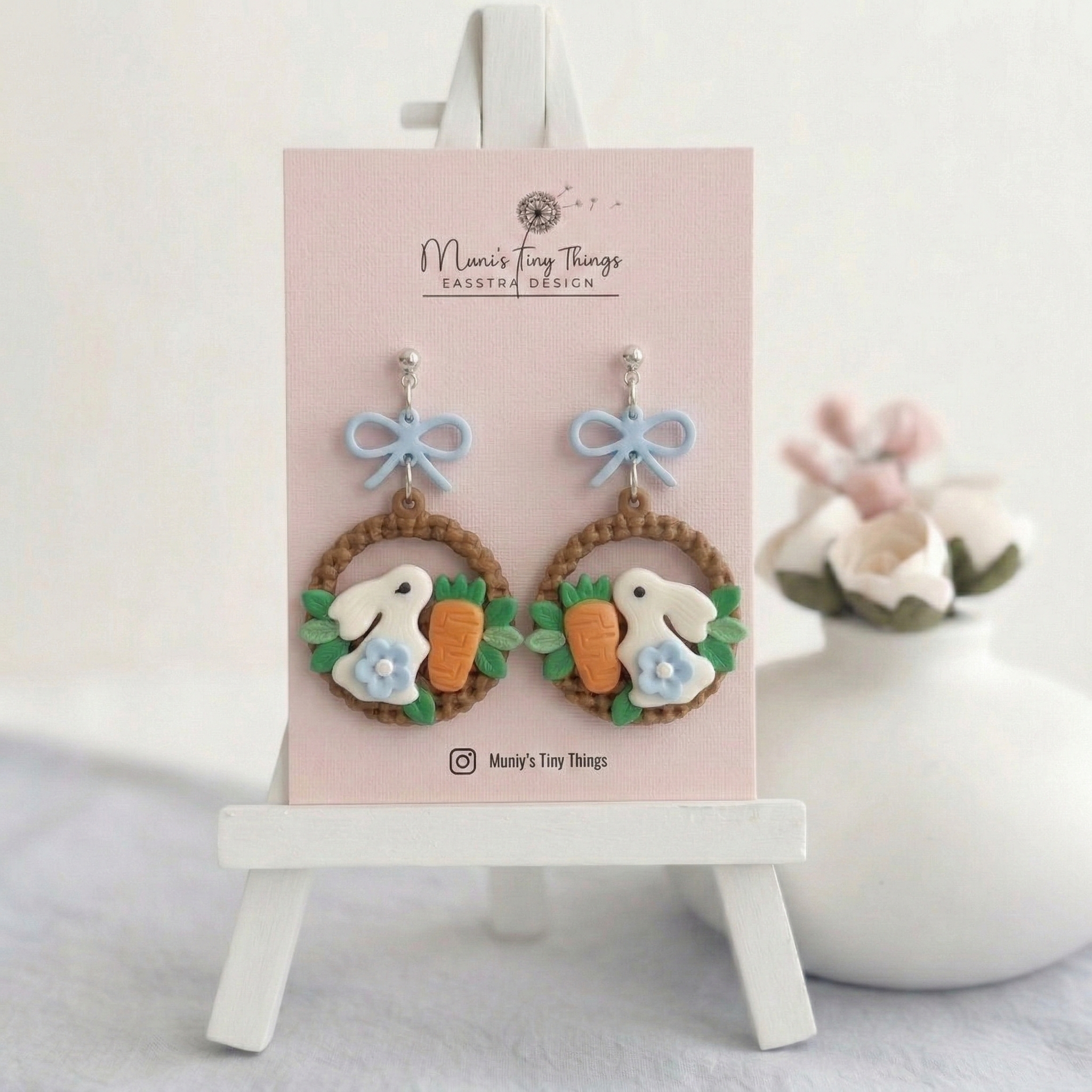 Miniatura 1 do modelo 3D Easter Blossom Basket earring