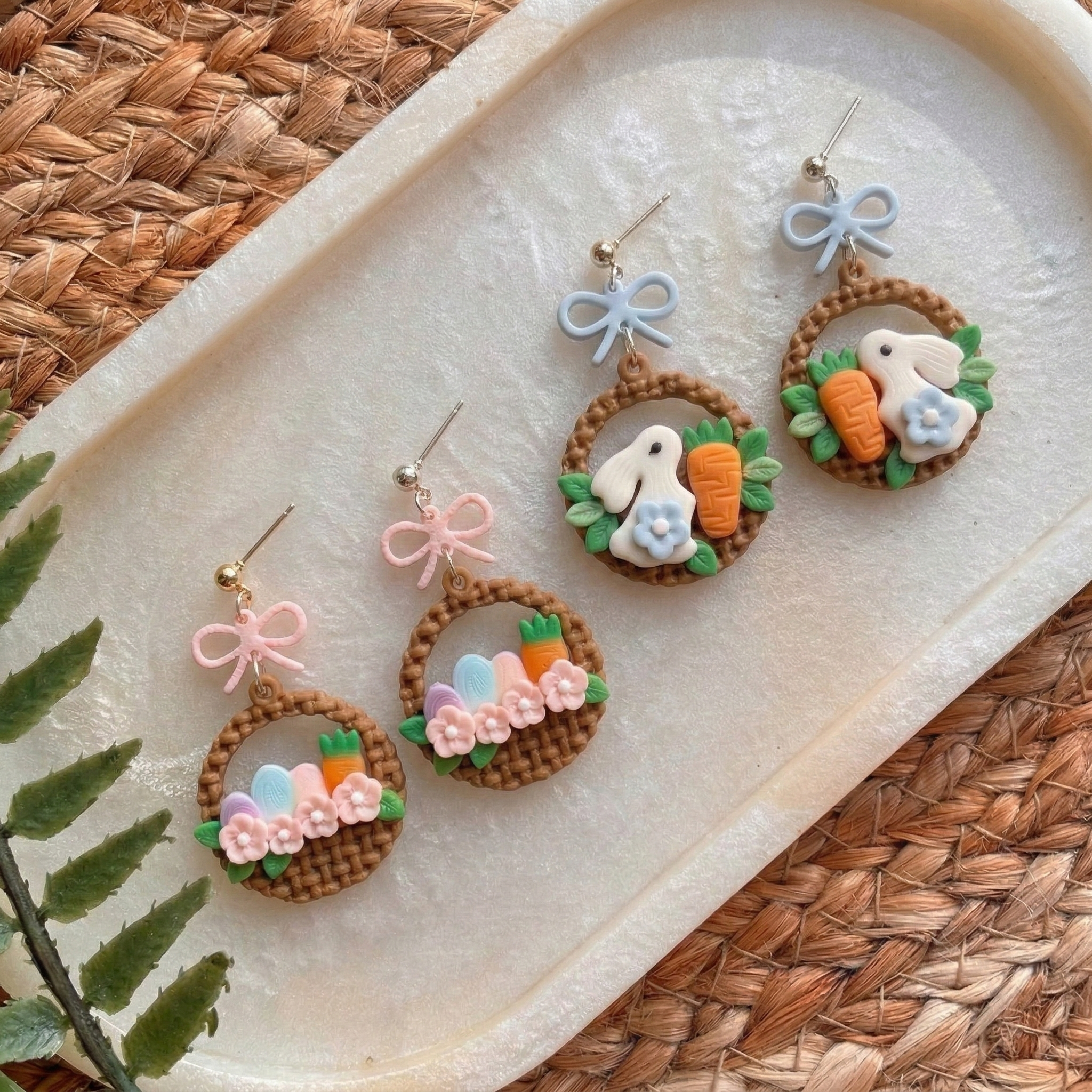 Miniatura 2 do modelo 3D Easter Blossom Basket earring