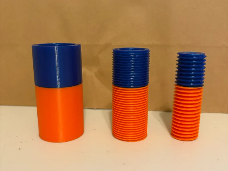 threaded nesting cylinders