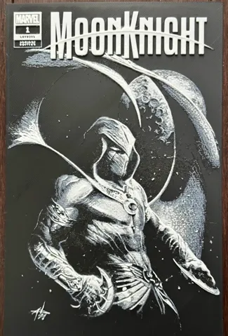 Moon Knight Comic Book Cover - Hueforge