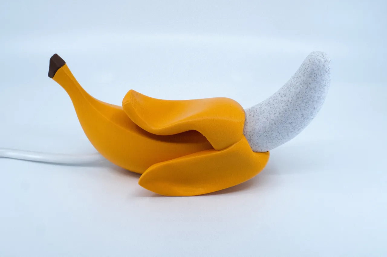 Peeled Banana Lamp view 2