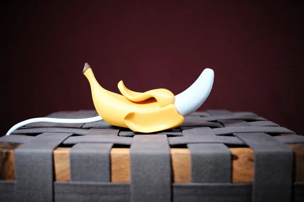 Lampada da muro a neon a forma di banana con LED