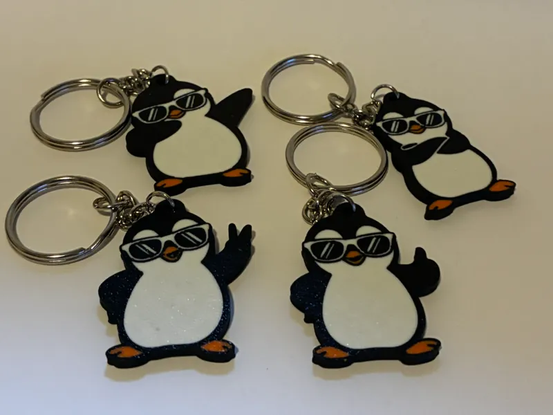 Cool Penguin Keychain Collection | 4 Styles | AMS