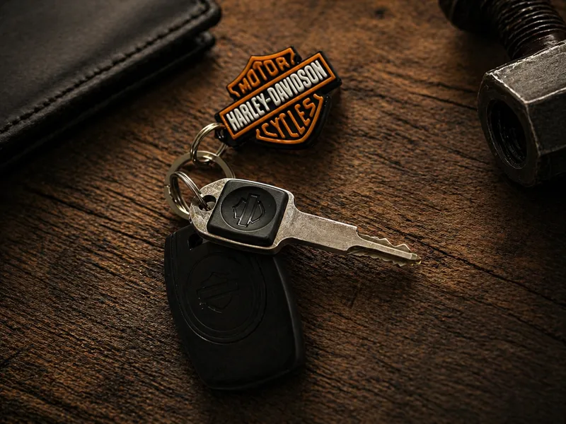 Harley Davidson Keychain with NFC Chip