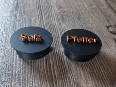 Labeled lids for WMF salt and pepper mills