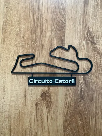Circuito do Estoril track map with nameplate