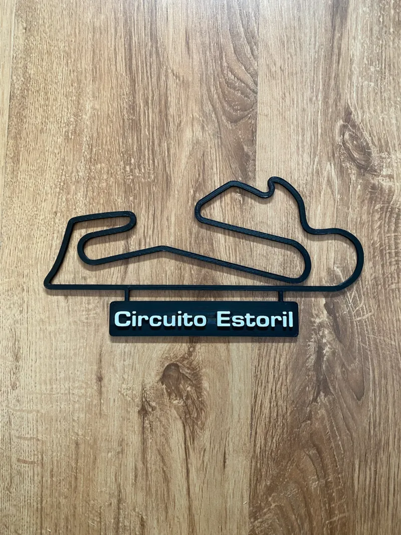 Circuito do Estoril track map with nameplate