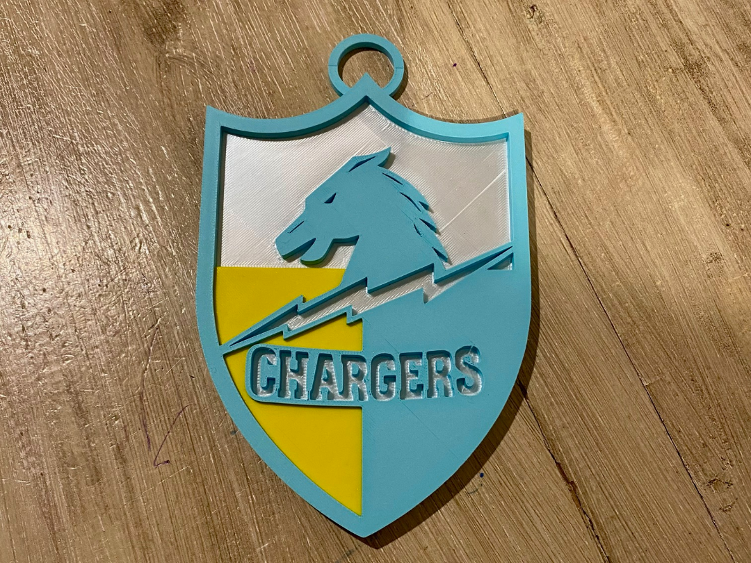 Vintage LA Chargers Pendant