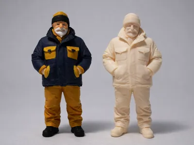 Grandpa in winter clothing for LGB garden railway