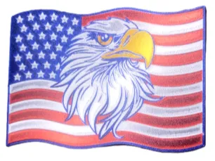 American Flag with Eagle Wall Art