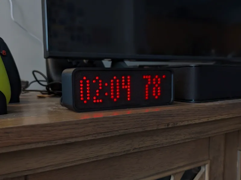 ESP32 LED Matrix Display Case 8x32