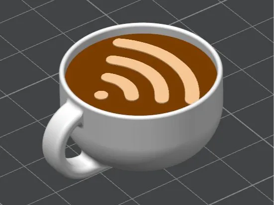 TeaCup Keychain W/ Slot for NFC
