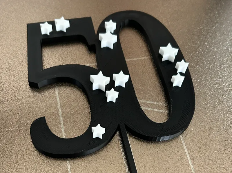 Cake Topper zum 50. Geburtstag