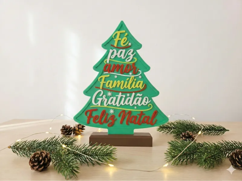 Xmas Tree "Sentiments" (PT-BR) - Árvore de Natal