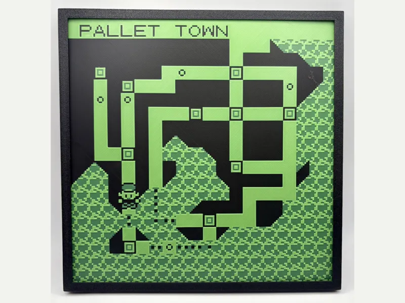 Pokémon – Kanto Map (Original Game Boy Colors)