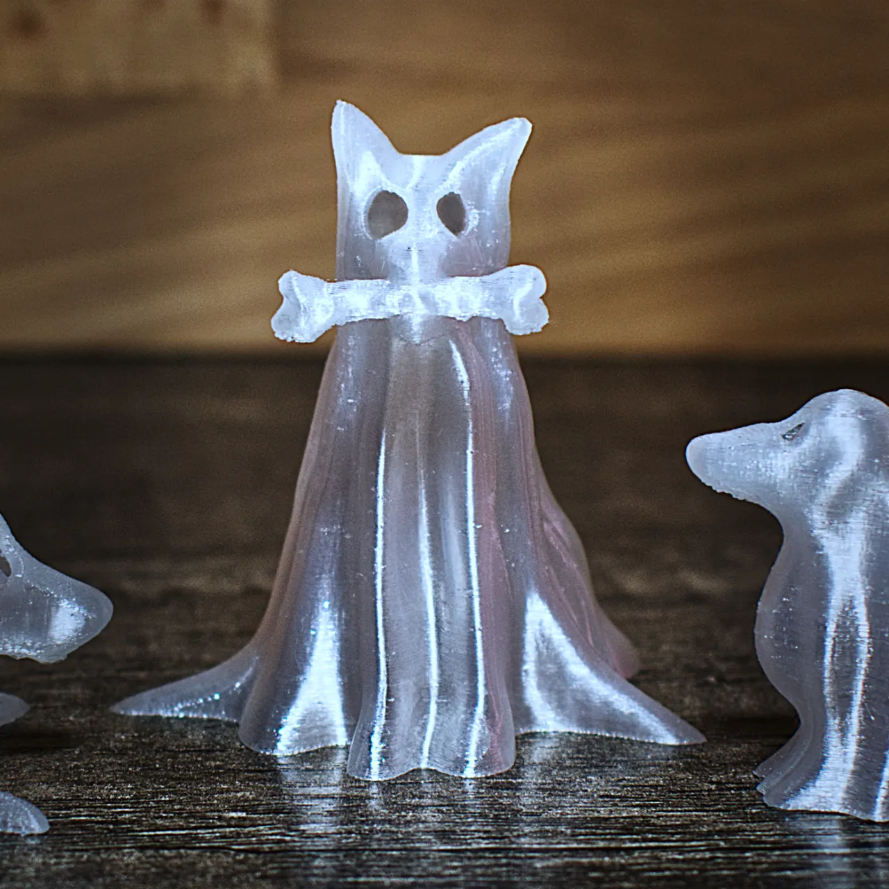 Halloween Ghost Dog Trio view 2