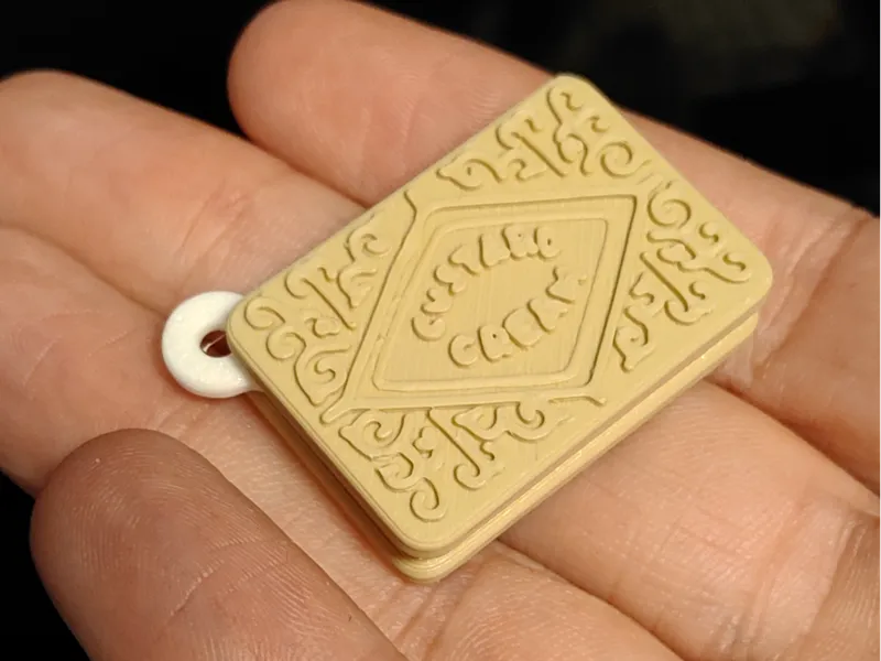 Custard Cream keyring