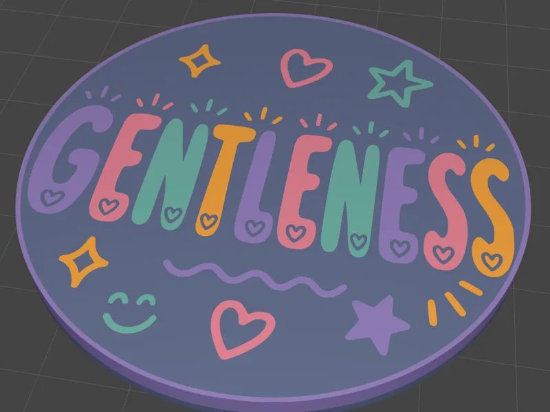 Coaster - Fruit of the Spirit Themed (Gentleness)