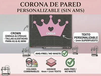 Customizable Princess Crown - Two Sizes!