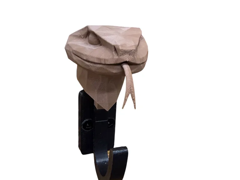 Low Poly Snake Head Hook Topper