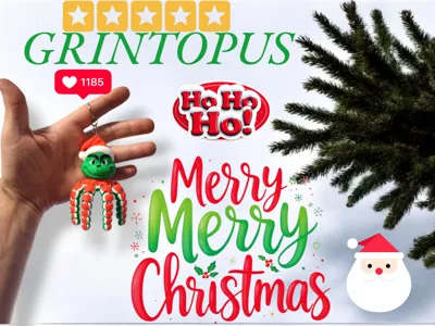 Christmas Grinch Grintopus 
