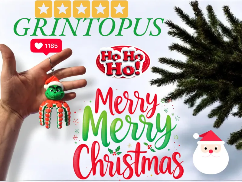 Christmas Grinch Grintopus 
