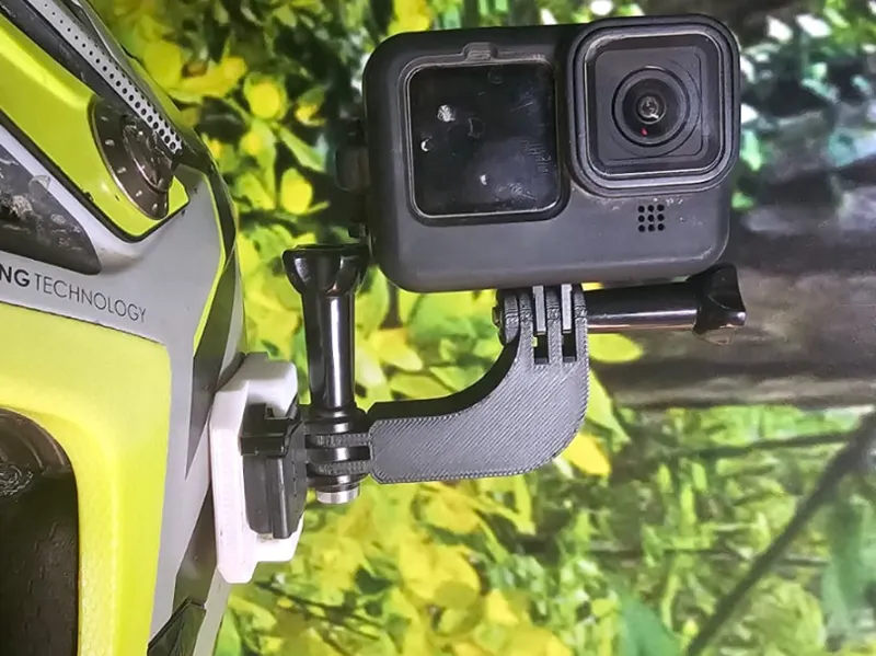 Universal helmet side mount for action cams