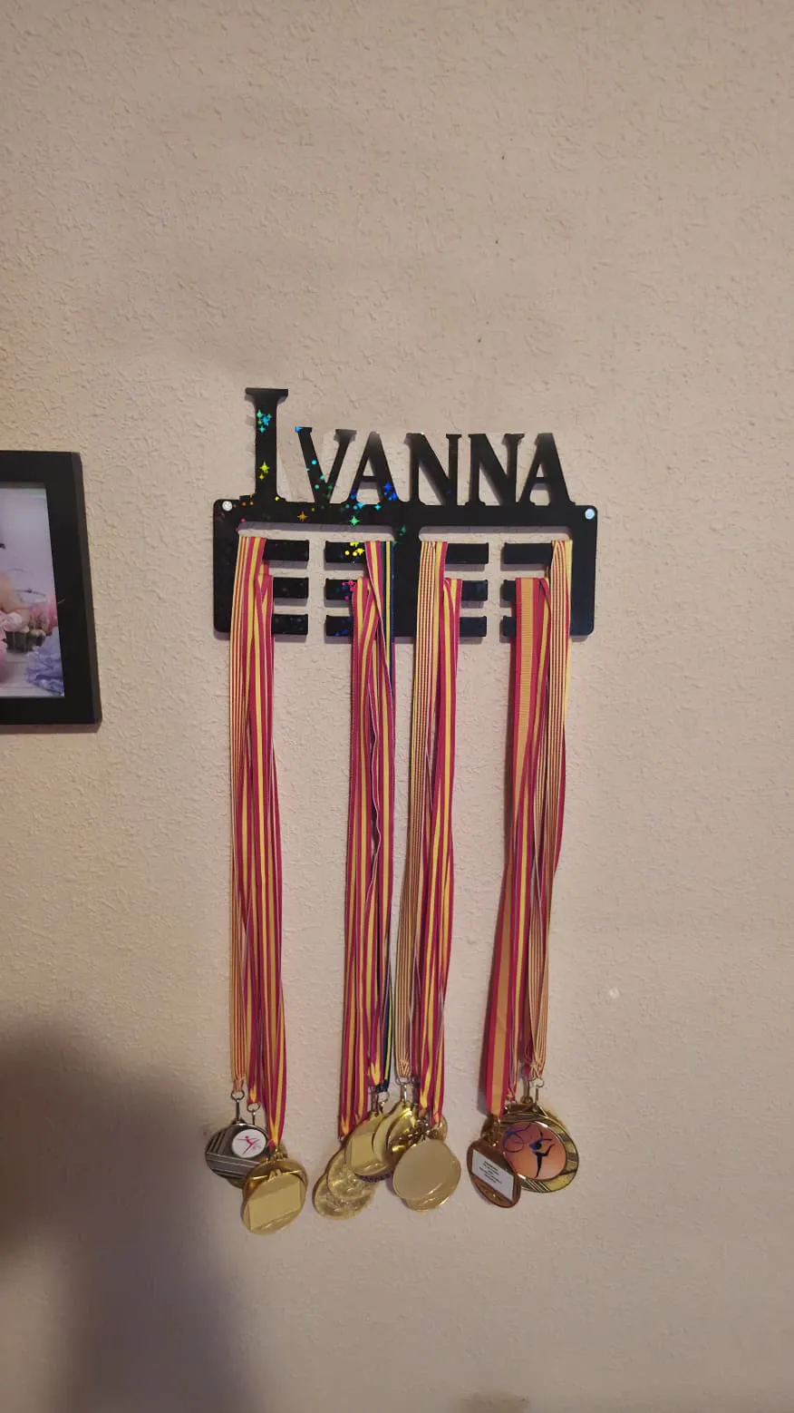Personalized Medal Hanger |Fully Customizable Name view 3