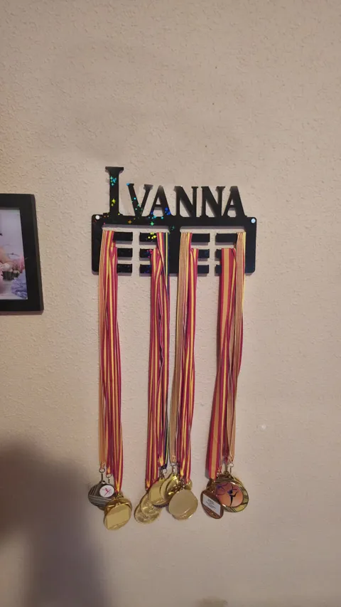 Personalized Medal Hanger |Fully Customizable Name view 3