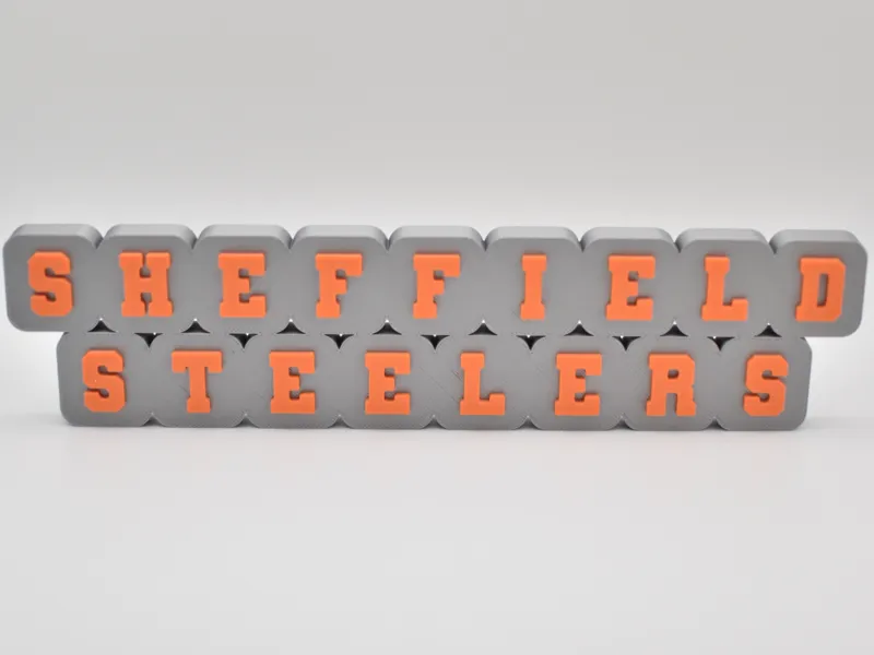 Sheffield Steelers Tile-Style Team Sign (EIHL)