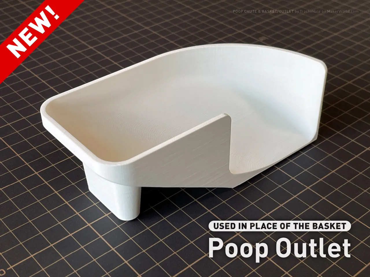Poop Chute & Basket/Outlet for X2D/P2S/X1C/P1S view 4
