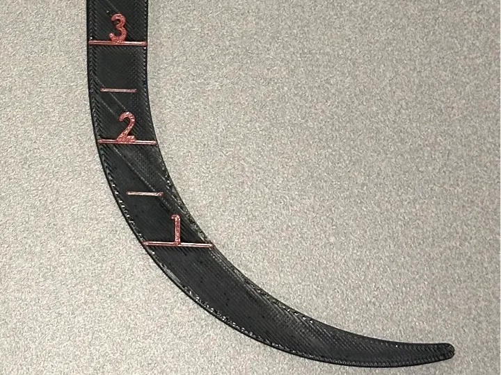 Ice Depth Gauge Measurement Tool Inches / Imperial
