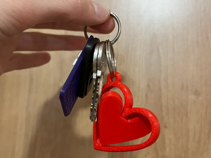 Heart keychain