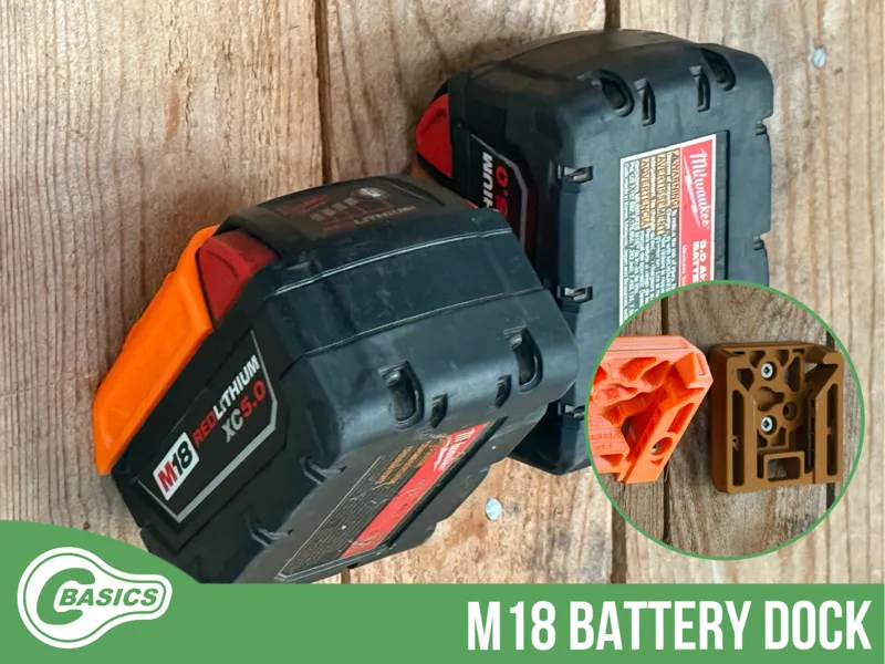 M18Dock Battery Holder Wall Mount
