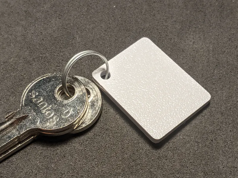 Keychain NFC tag 25mm holder with ring hole
